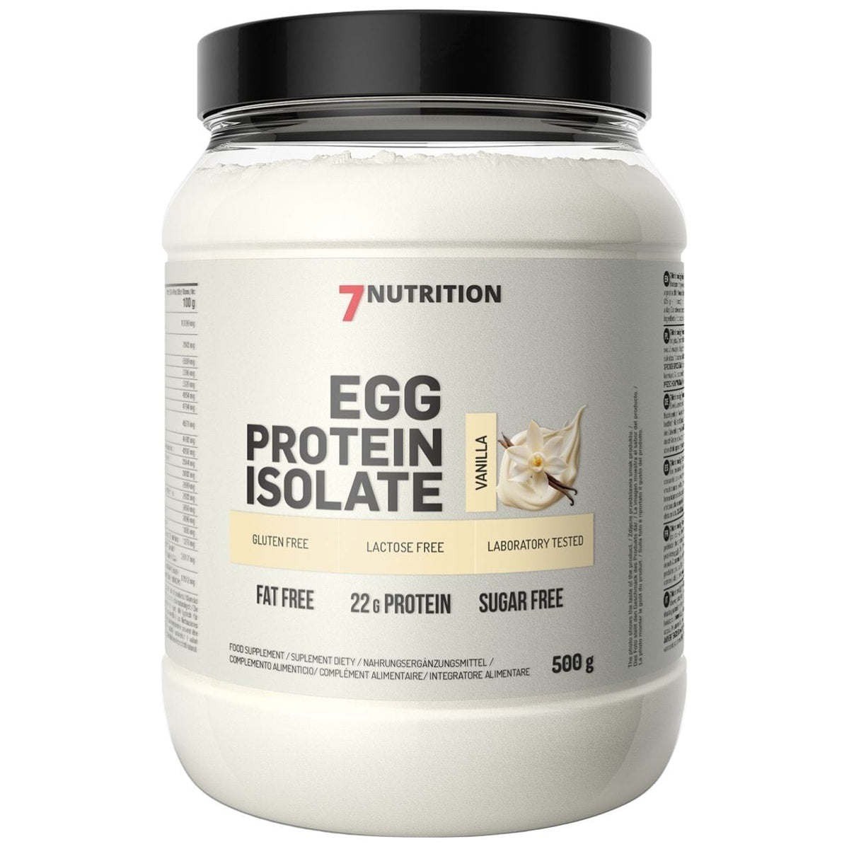 7Nutrition EGG Protein Isolate, Vanilla - 500 g