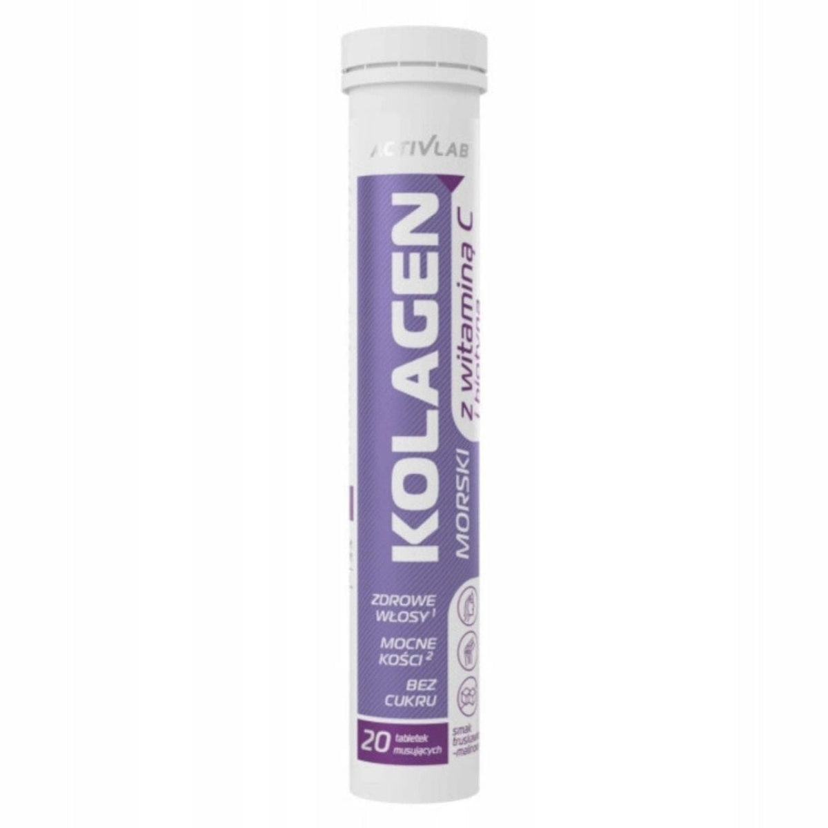 Activlab Marine Collagen, Strawberry-Raspberry - 20 Effervescent Tablets