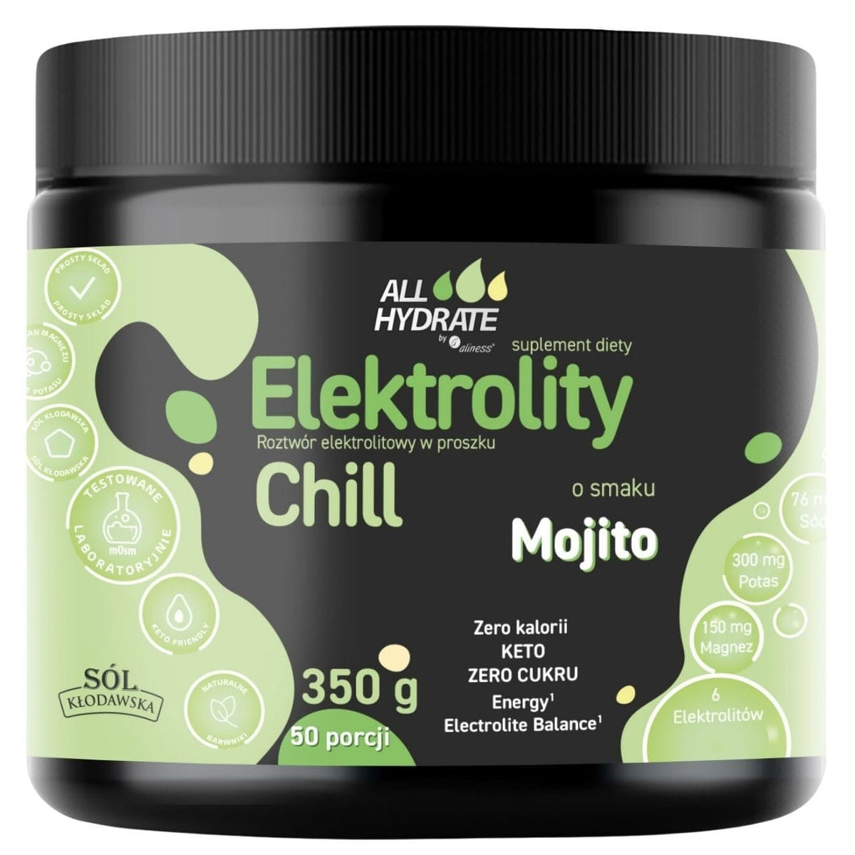 Aliness ALLHydrate Electrolytes CHILL, Mojito - 350 g