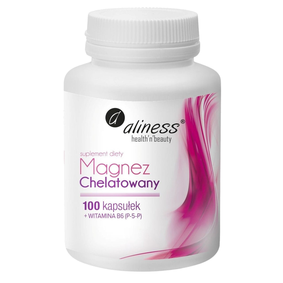 Aliness Chelated Magnesium 720 mg + B6 (P-5-P) - 100 Capsules