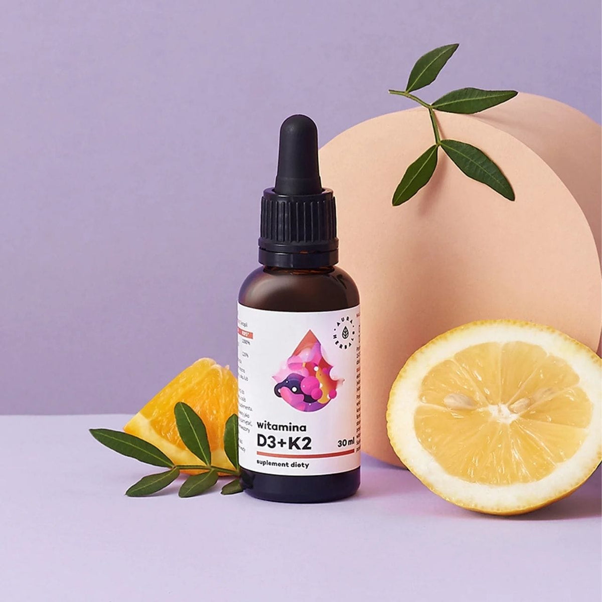Aura Herbals Vitamin D3 2000 IU + K2, Drops - 30 ml