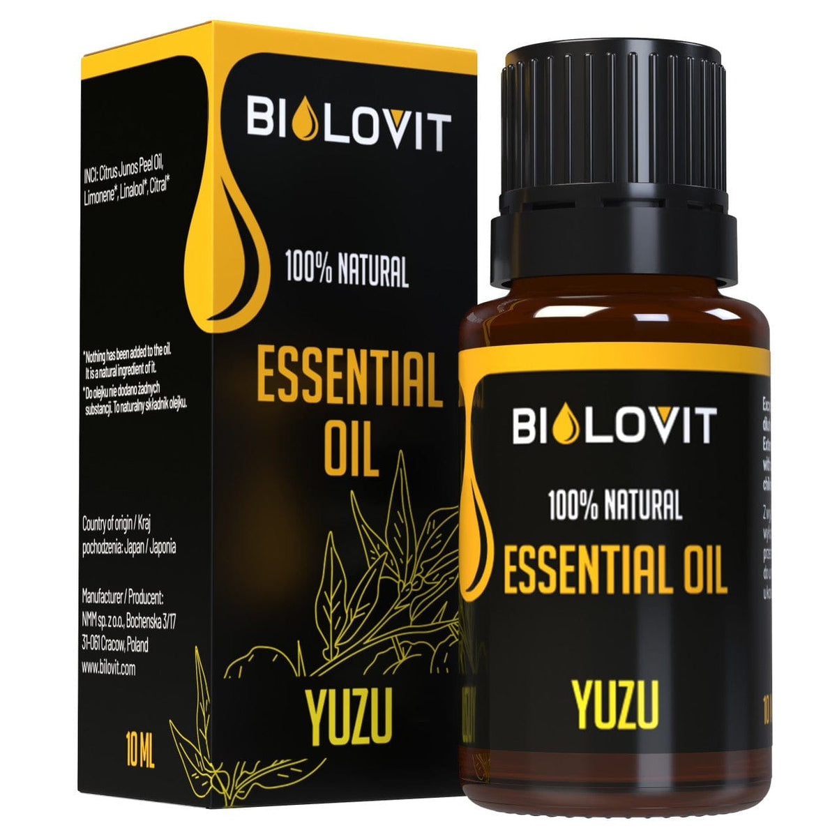 Bilovit Yuzu Essential Oil - 10 ml