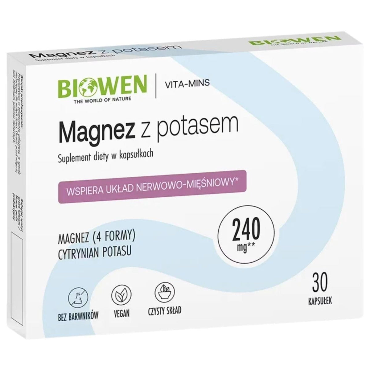 Biowen Magnesium with Potassium - 30 Capsules