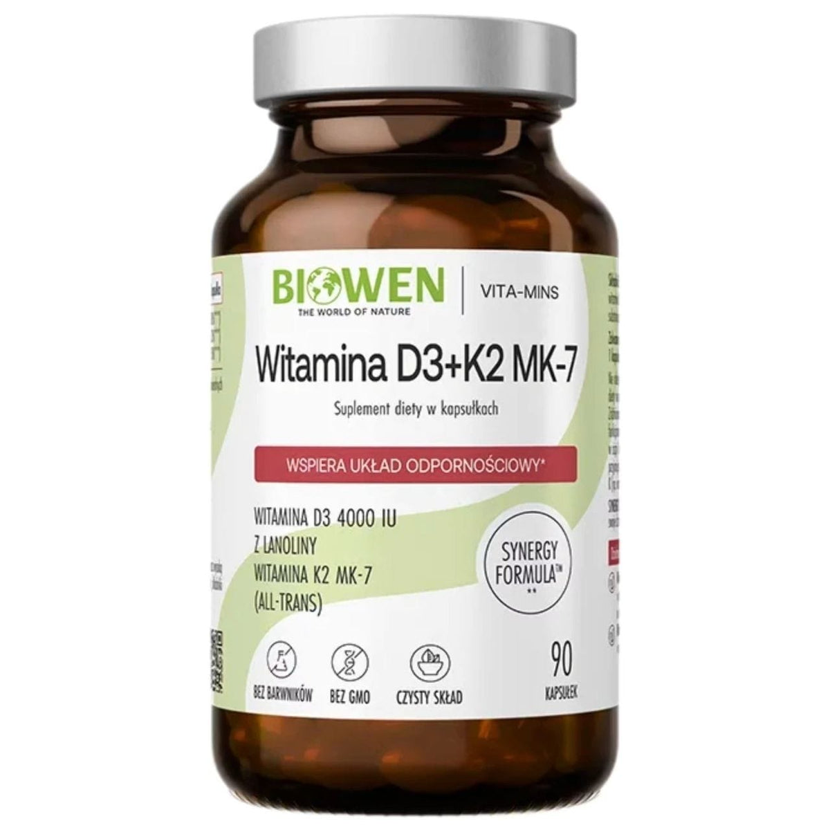 Biowen Vitamin D3 + K2mK7 - 90 Capsules