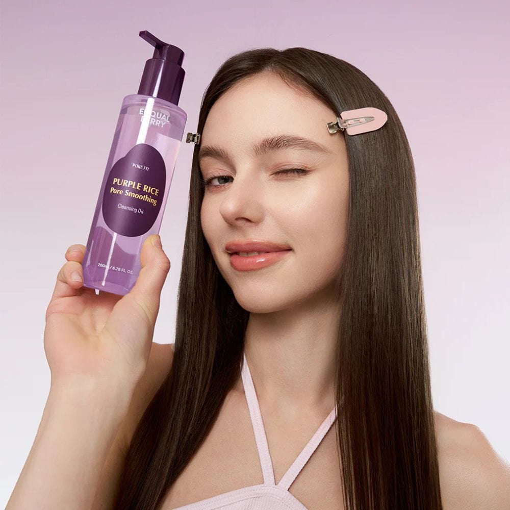Eqqualberry Purlple Rice Makeup Remover Oil for Problem Skin - 200 ml