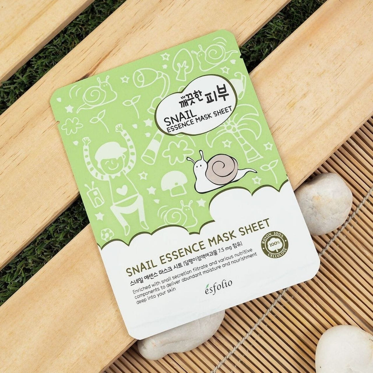 Esfolio Pure Skin Snail Essence Mask - 10 Sheets