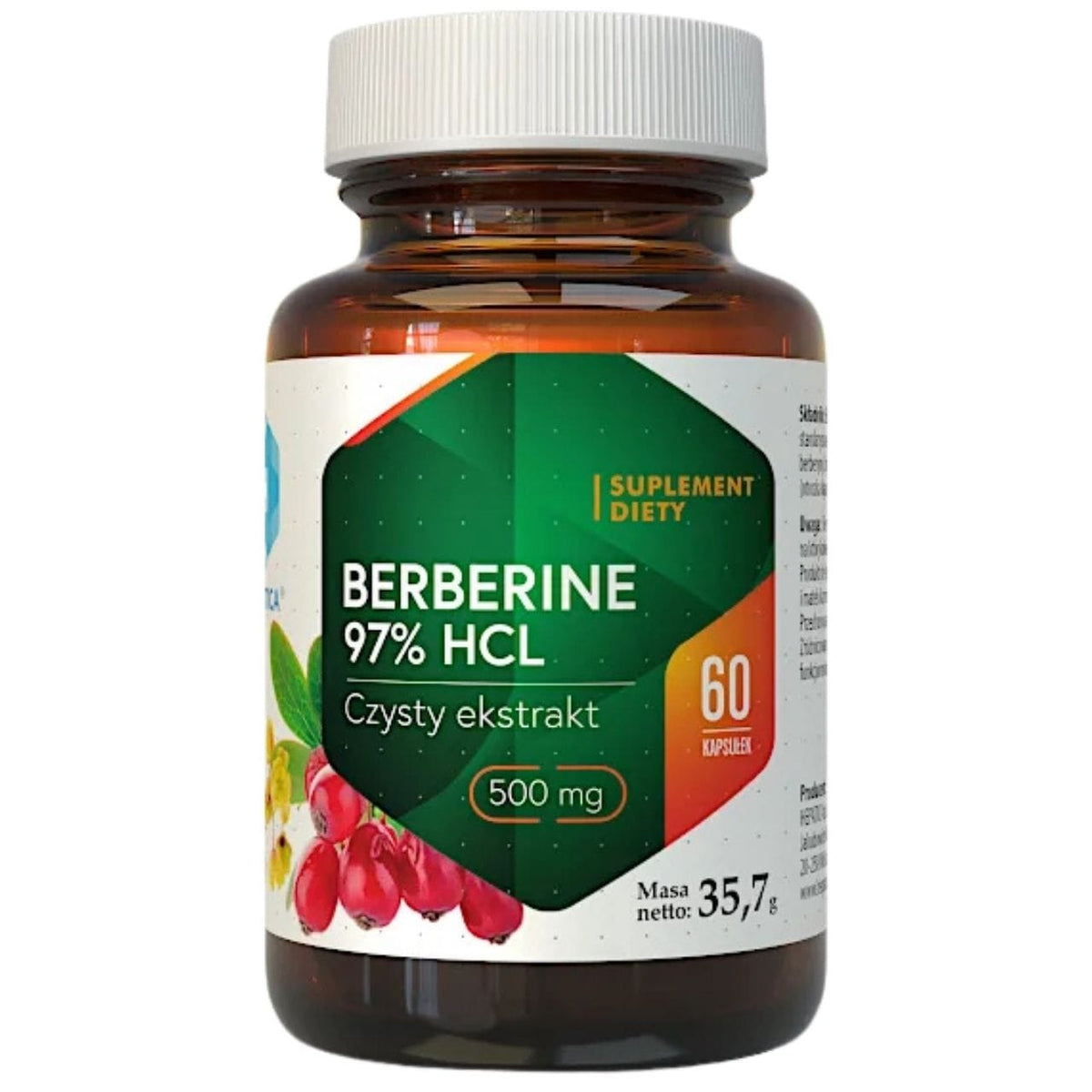 Hepatica Berberine 97% HCL - 60 Capsules