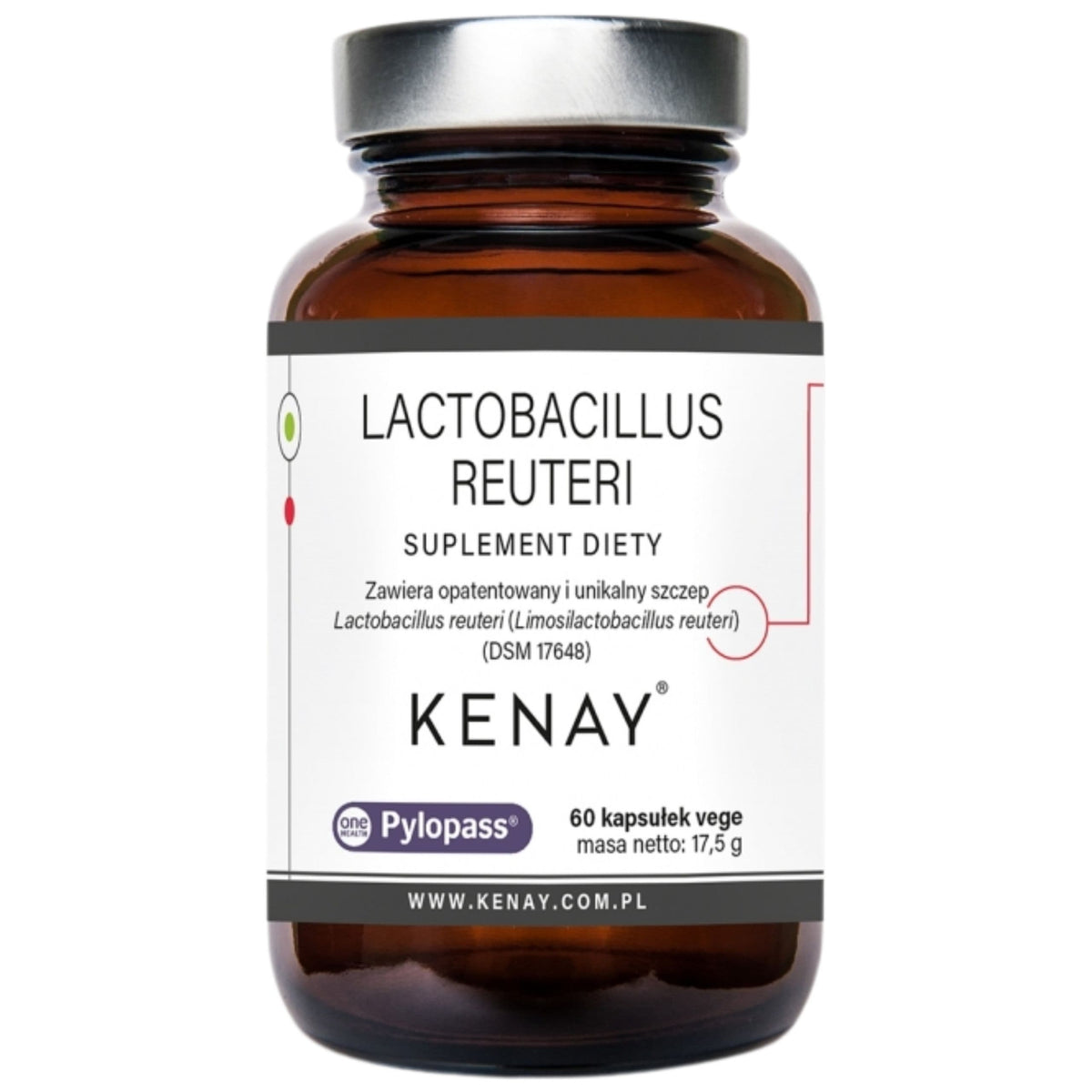 Kenay Lactobacillus reuteri Pylopass - 60 Capsules