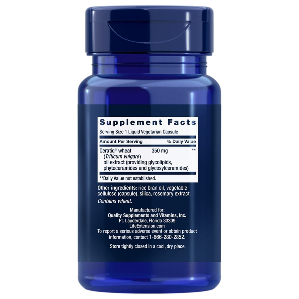 Life Extension Skin Restoring Ceramides - 30 Veg Capsules