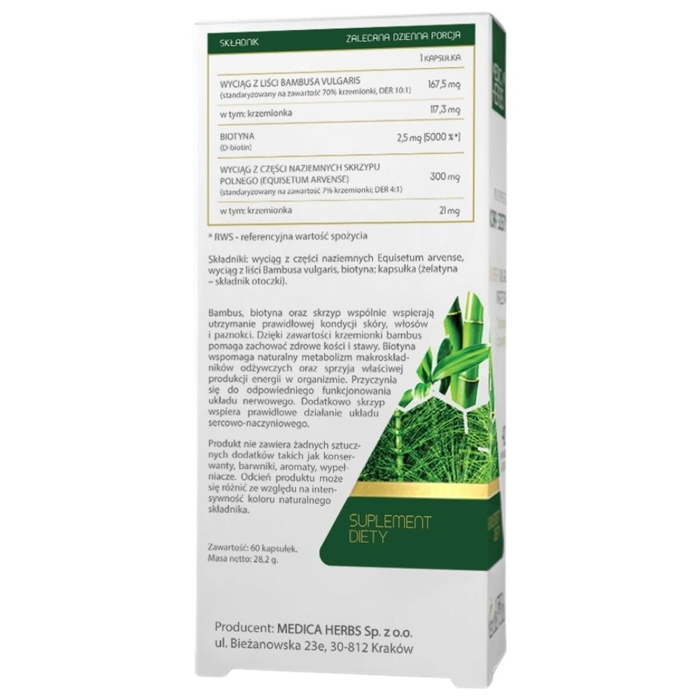 Medica Herbs Bamboo Biotin Horsetail - 60 Capsules