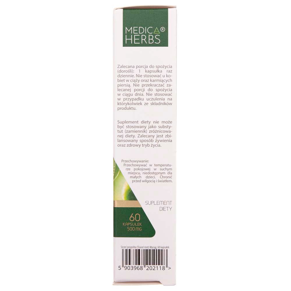 Medica Herbs Teasel Root 550 mg - 60 Capsules