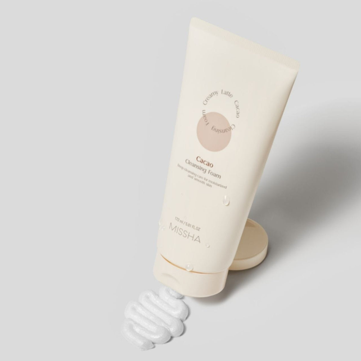 Missha Creamy Latte Cleansing Foam, Cacao - 172 ml