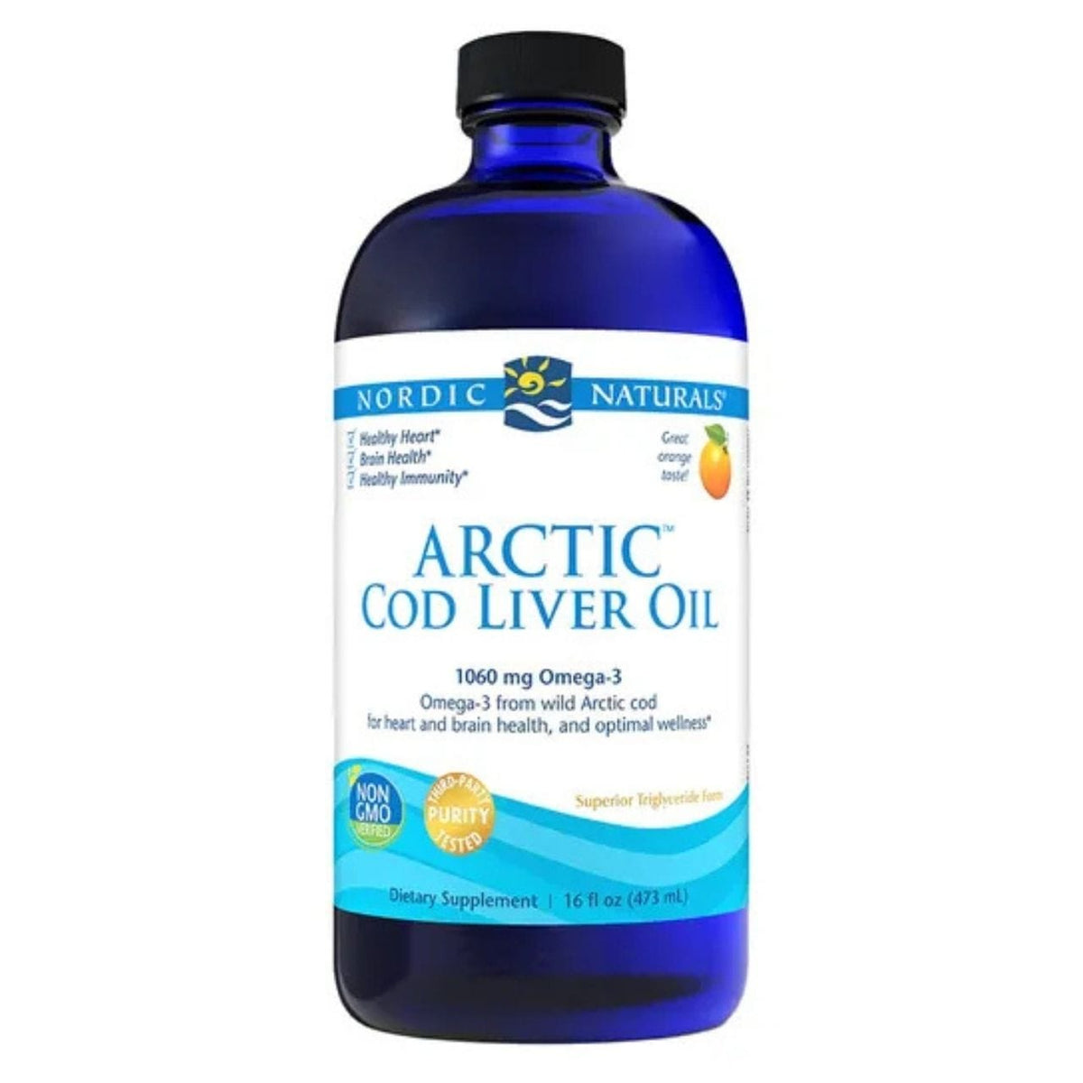 Nordic Naturals Arctic Cod Liver Oil, Orange - 473 ml