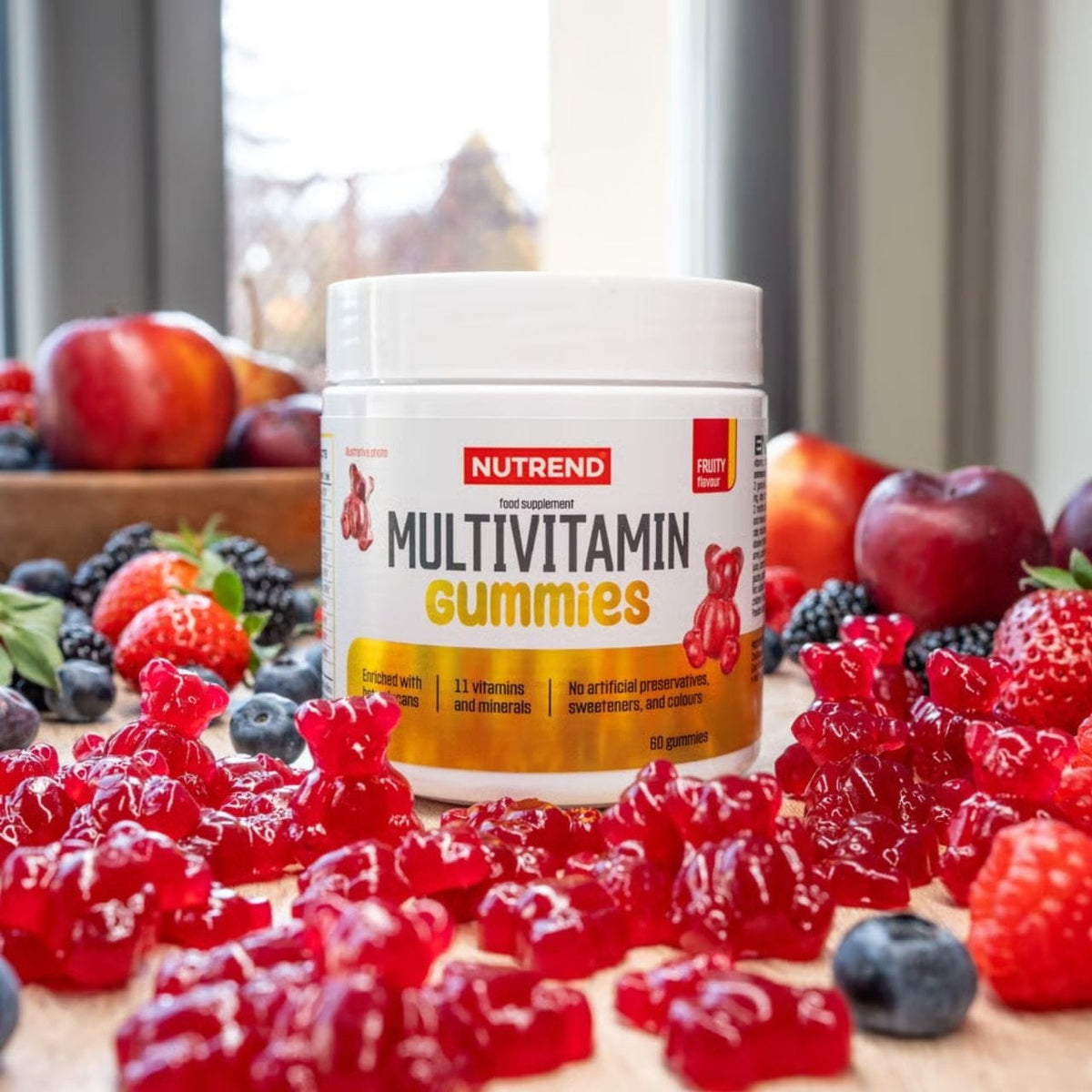 Nutrend Multivitamin Gummies, Fruit - 60 Gummies