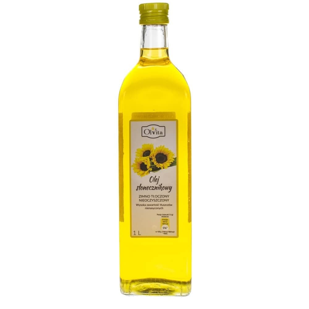 Olvita Cold-Pressed Sunflower Oil Unpurified - 1000 ml