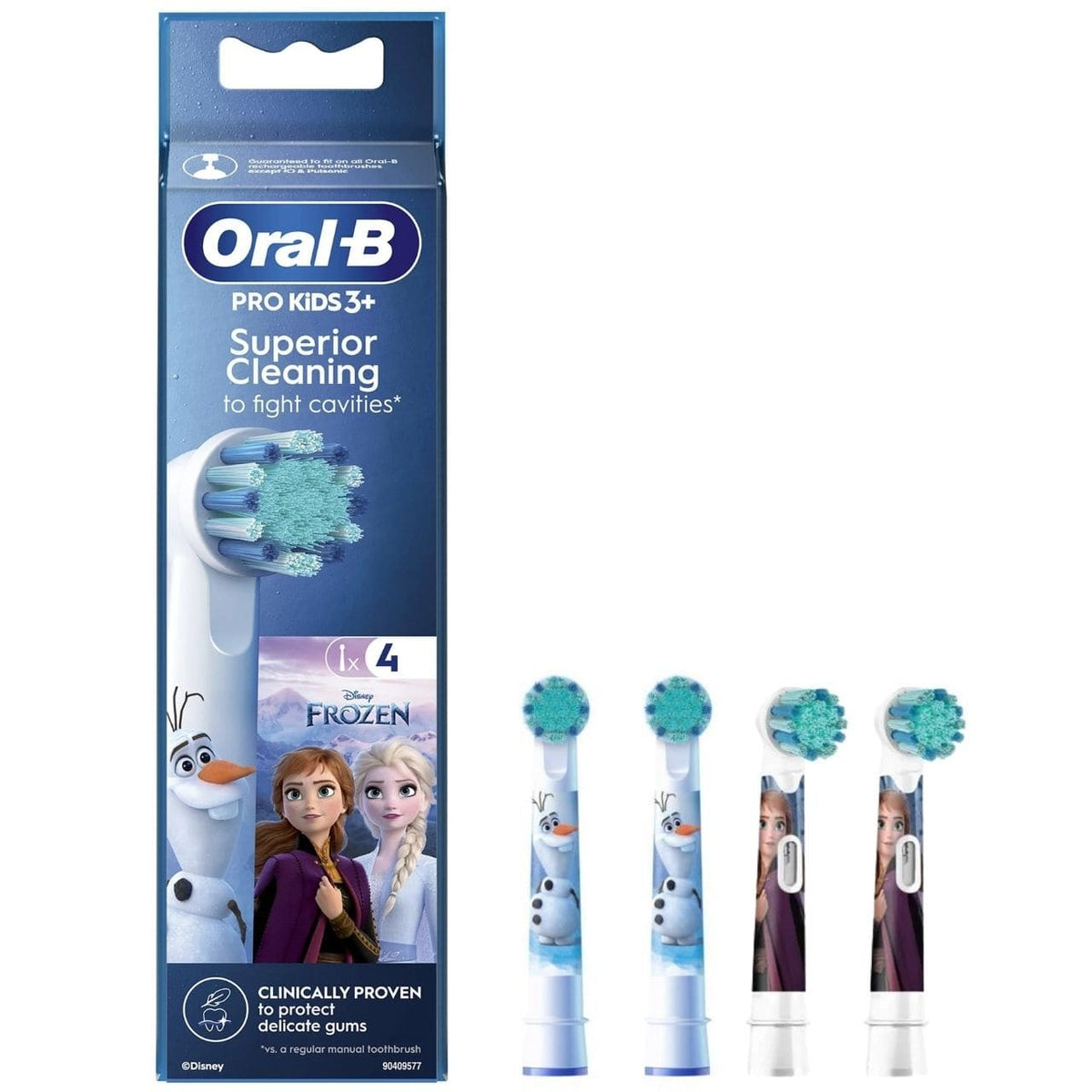 Oral-B Heads Electric Toothbrush Heads, Frozen - 4 Pieces