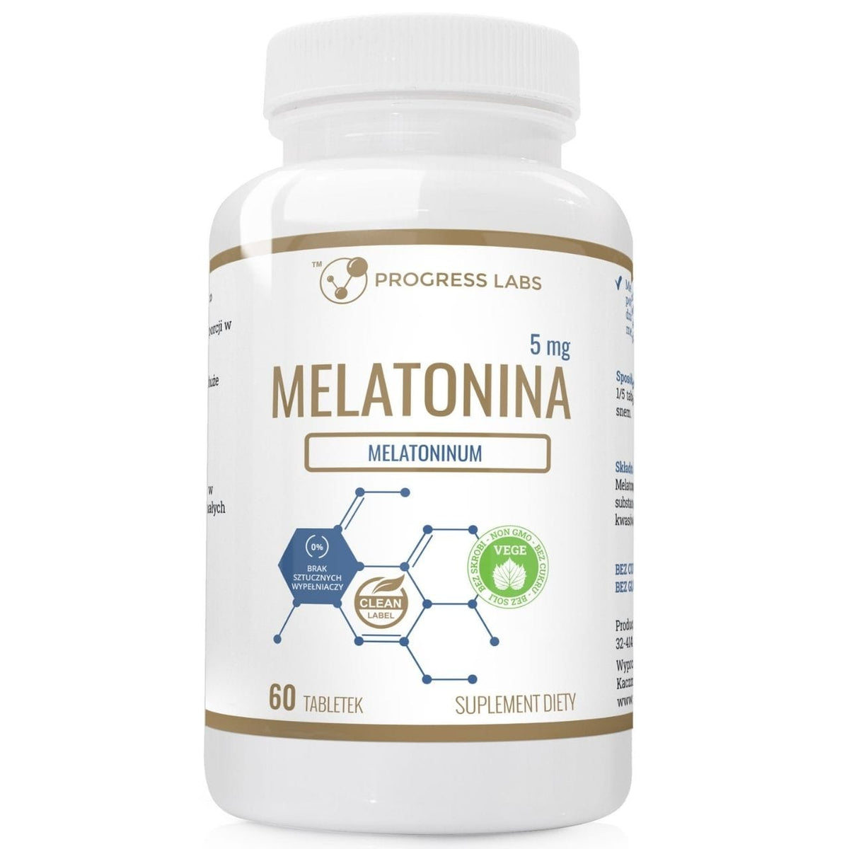 Progress Labs Melatonin 5 mg - 60 Tablets