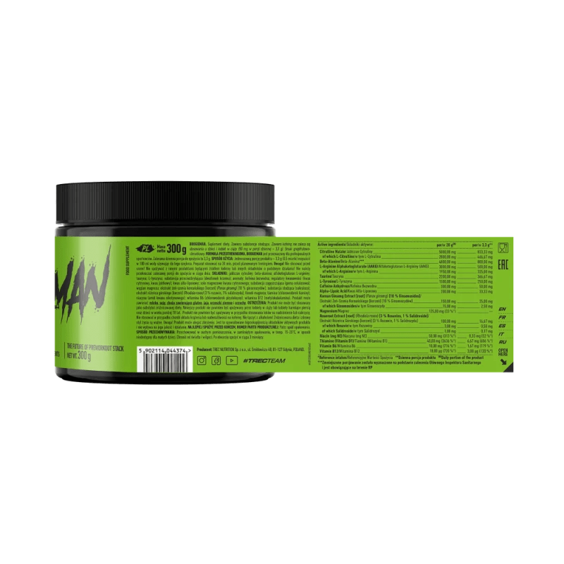 Trec Nutrition Boogieman Pre-Workout, Grapefruit-Lime - 300 g