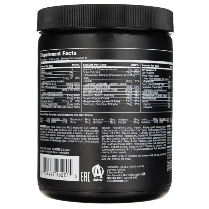Universal Nutrition Animal Pack, Orange - 342 g