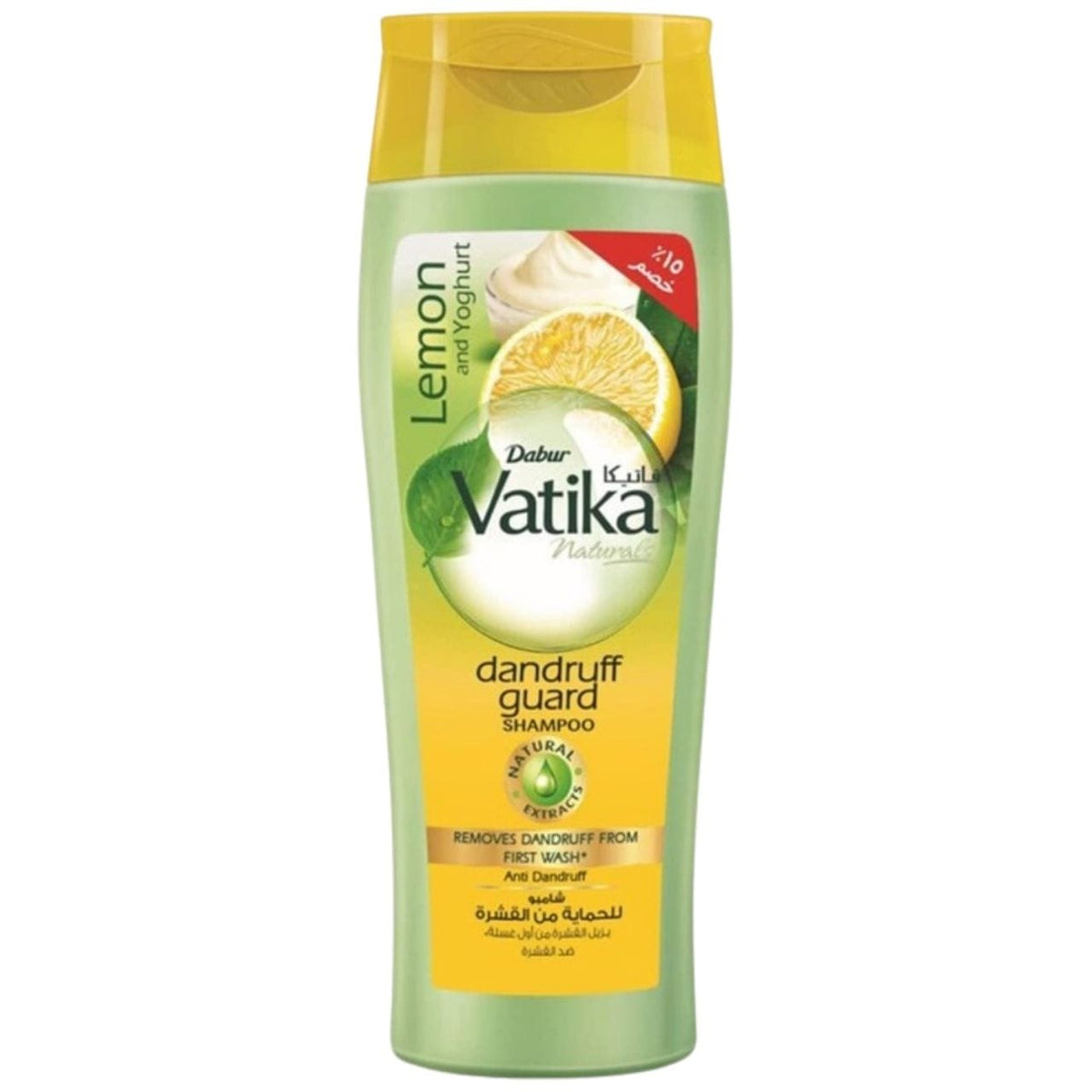 Vatika Lemon Dandruff Guard Anti-Dandruff Shampoo with Lemon Extract - 400 ml