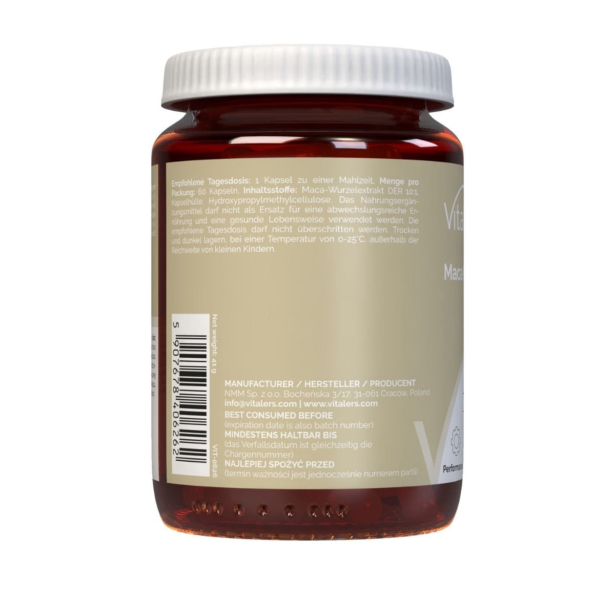 Vitaler's Maca 600 mg - 60 Capsules