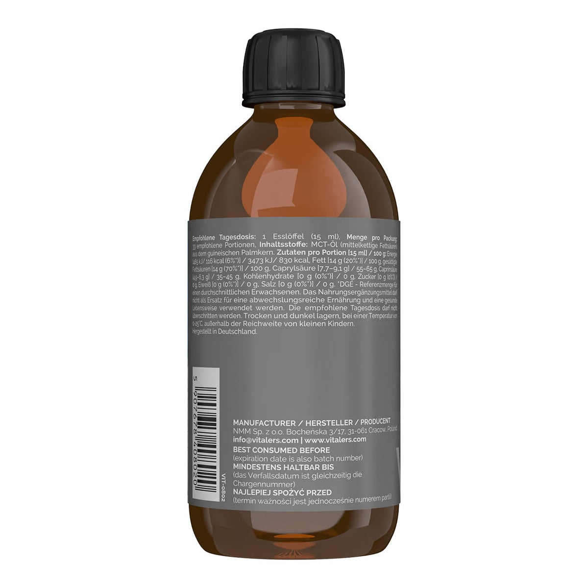 Vitaler's Natural MCT Oil - 500 ml