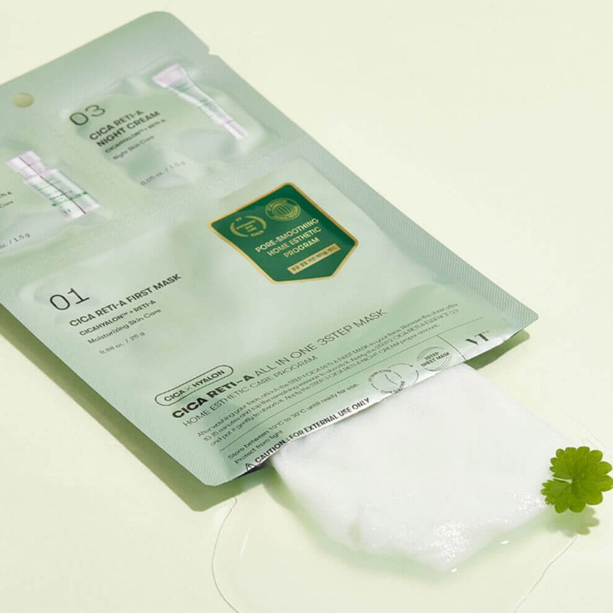 VT Cosmetics Cica Reti-A All In One 3-step Hydrogel Mask - 1 Piece