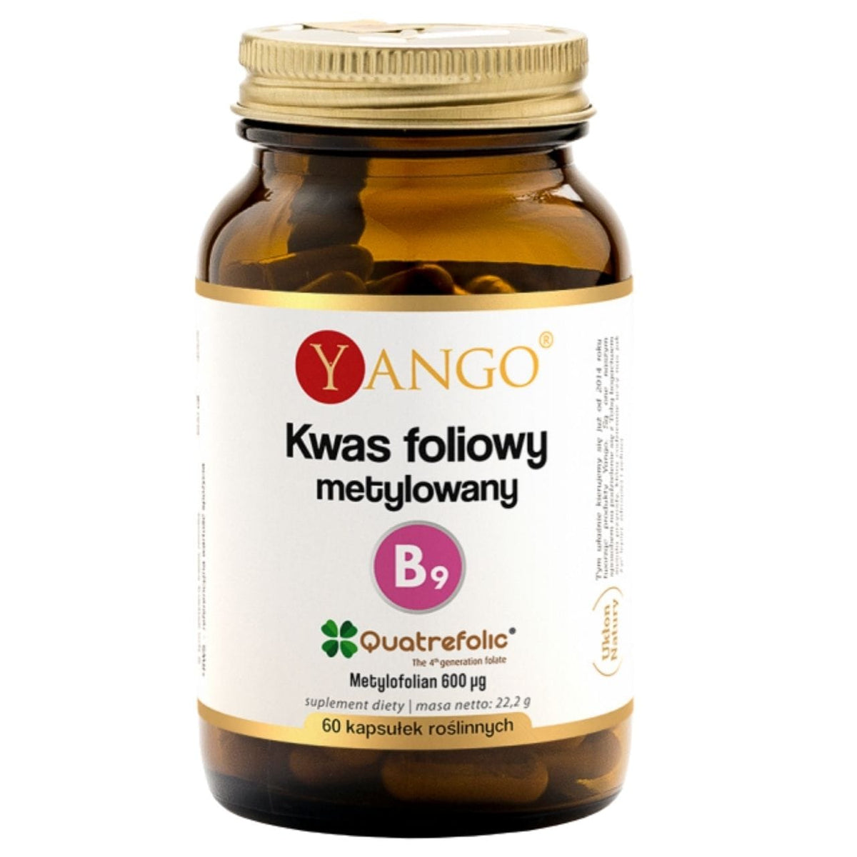 Yango Methylated Folic Acid – 60 Capsules