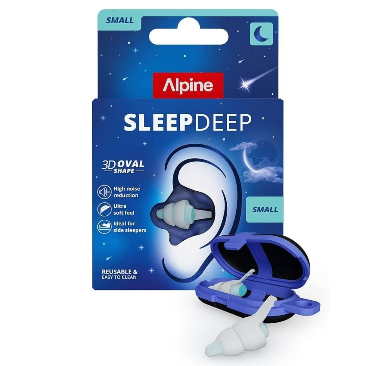 Alpine SleepDeep Earplugs for Sleep, Size S - 1 Pair