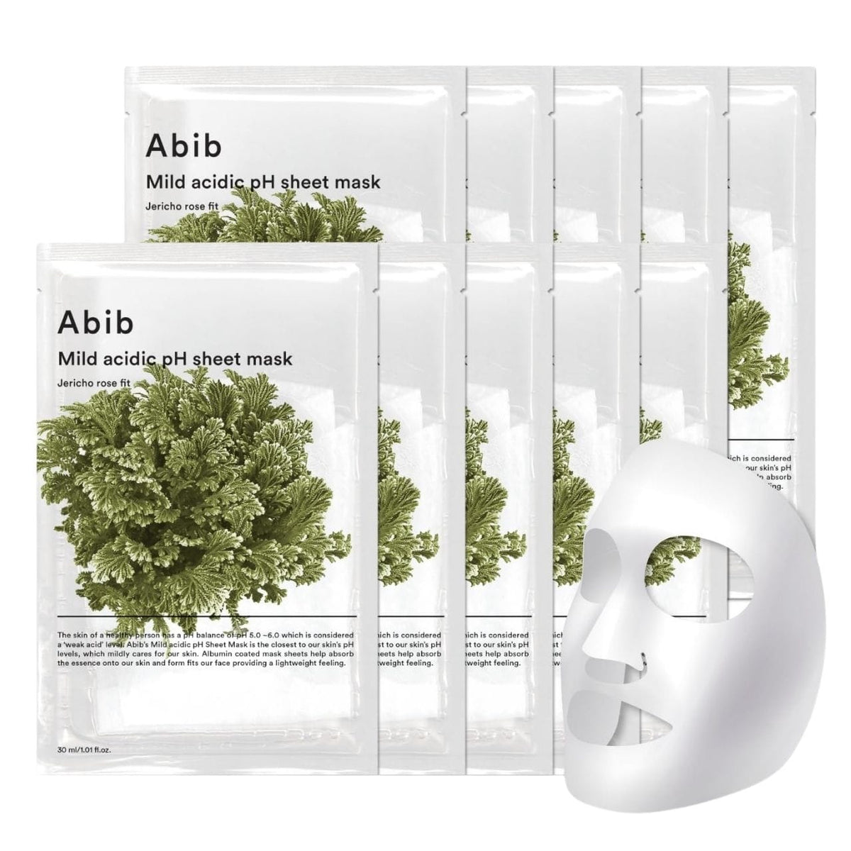 Abib Mild Acidic Ph Gentle Jericho Rose Sheet Mask - 10 Pieces