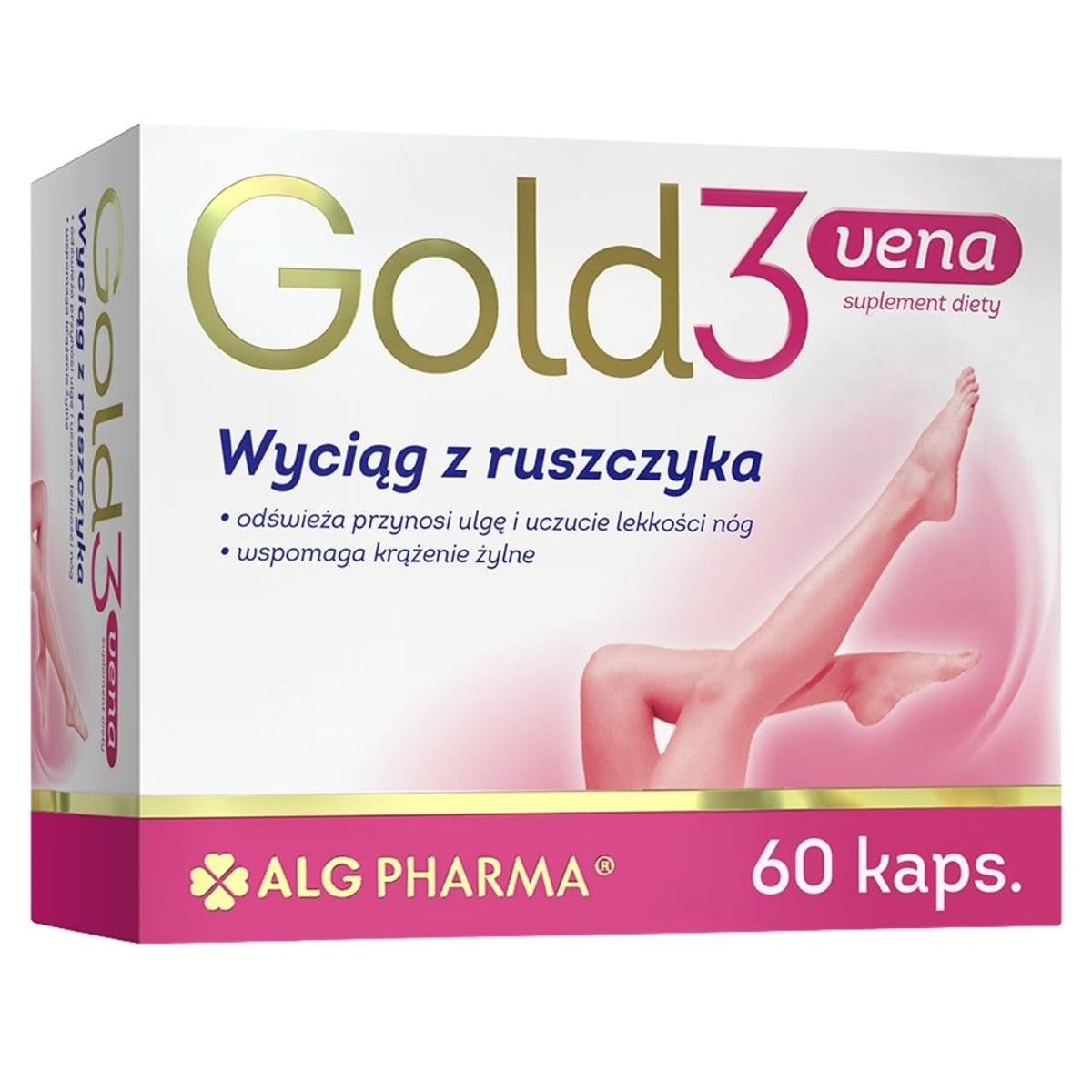 ALG Pharma Gold 3 Vena Butcher's Broom Extract – 60 Capsules