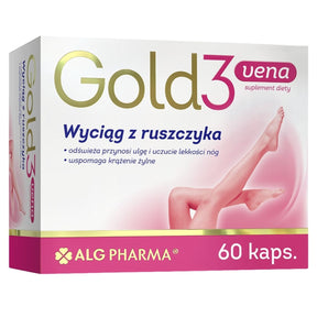 ALG Pharma Gold 3 Vena Butcher's Broom Extract – 60 Capsules