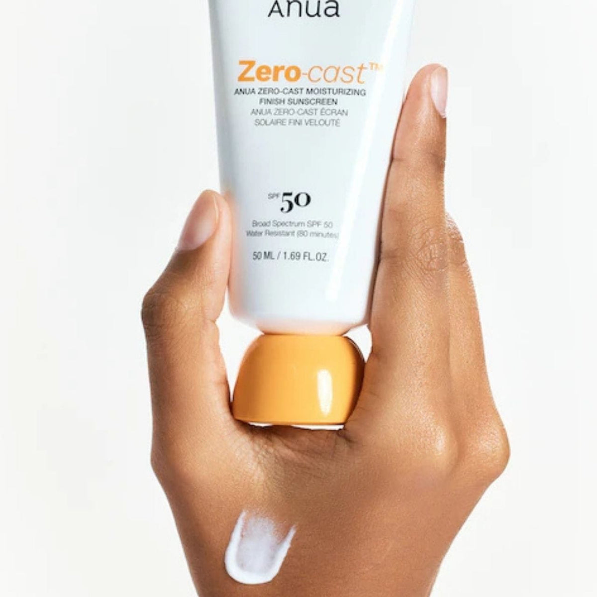 Anua Zero-Cast Moisturizing Finish Sunscreen SPF50 PA++++ - 50 ml