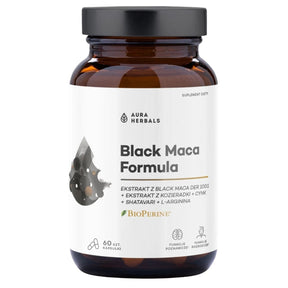 Aura Herbals Black Maca Formula - 60 Capsules