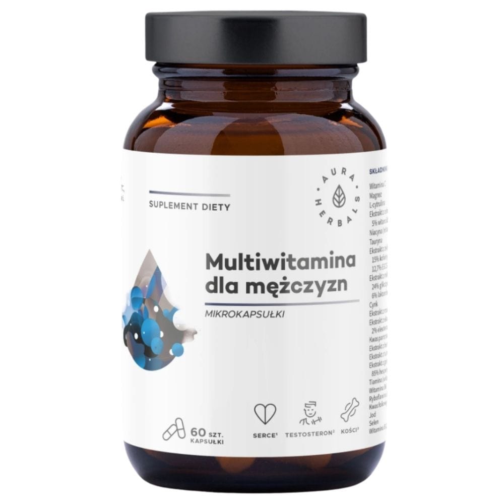 Aura Herbals Multivitamin for Men, Microcapsules - 60 Capsules