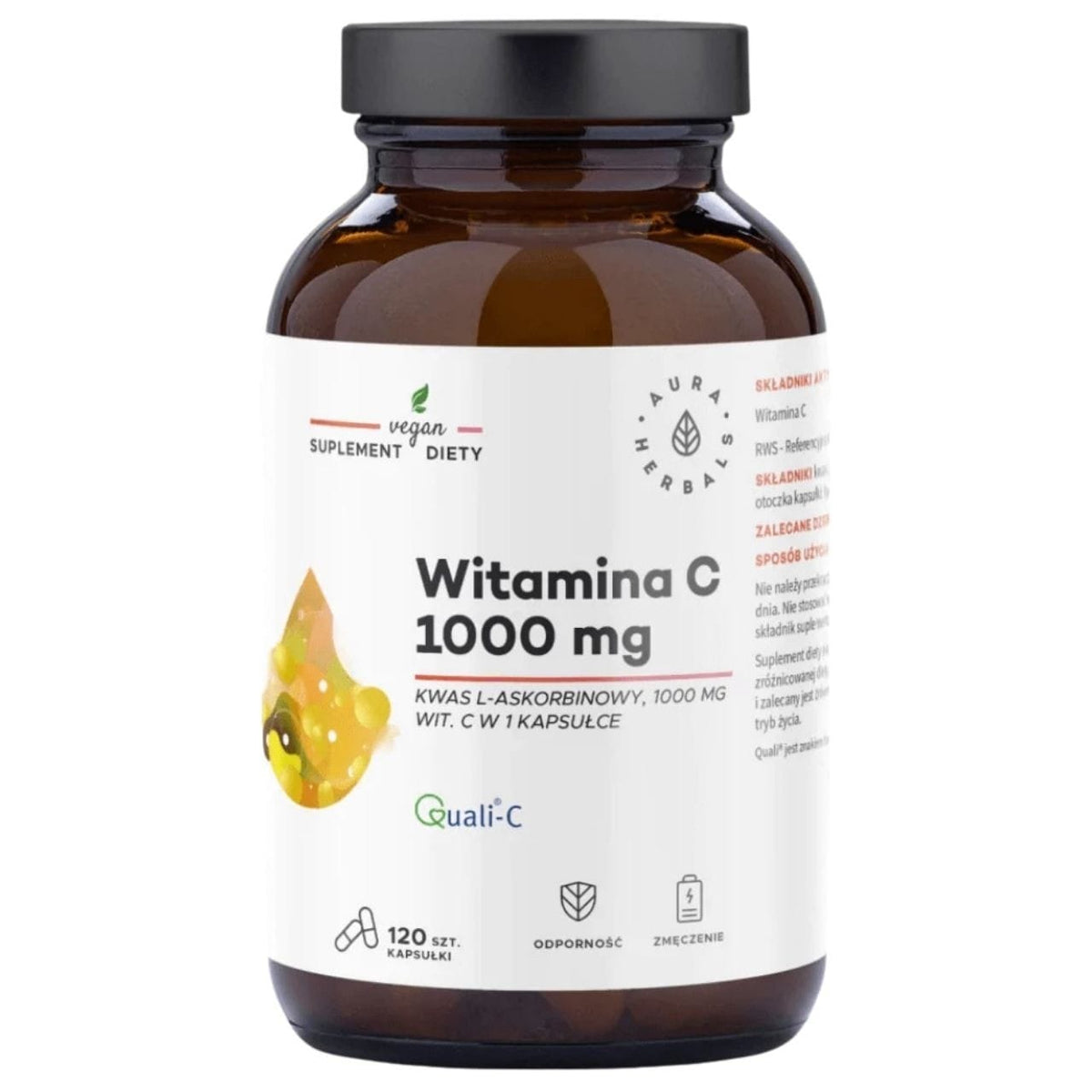 Aura Herbals Vitamin C 1000 mg Quali-C - 120 Capsules