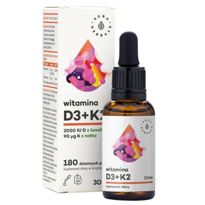 Aura Herbals Vitamin D3 2000 IU + K2, Drops - 30 ml