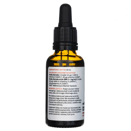 Aura Herbals Vitamin D3 4000 IU + K2mk7 FORTE, drops - 30 ml
