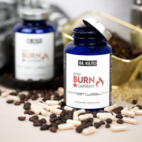 BeKeto Keto Burn with Caffeine, Fat Burner - 180 Capsules