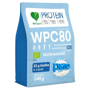 BeOrganic Whey Protein Concentrate WPC 80 Pure BIO - 345 g