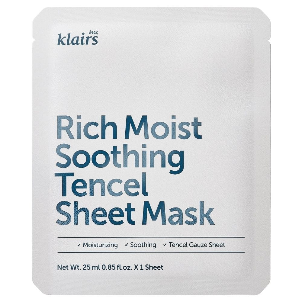 Dear, Klairs Rich Moist Soothing Tencel Sheet Mask - 25 ml