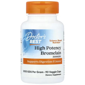 Doctor's Best High Potency Bromelain 3000 GDU - 90 Veg Capsules