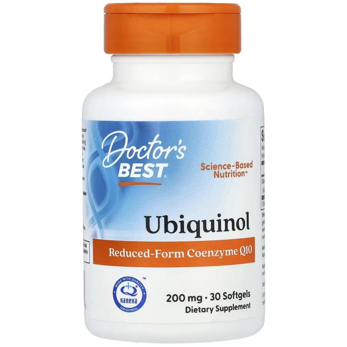 Doctor's Best Ubiquinol with Kaneka 200 mg - 30 Softgels