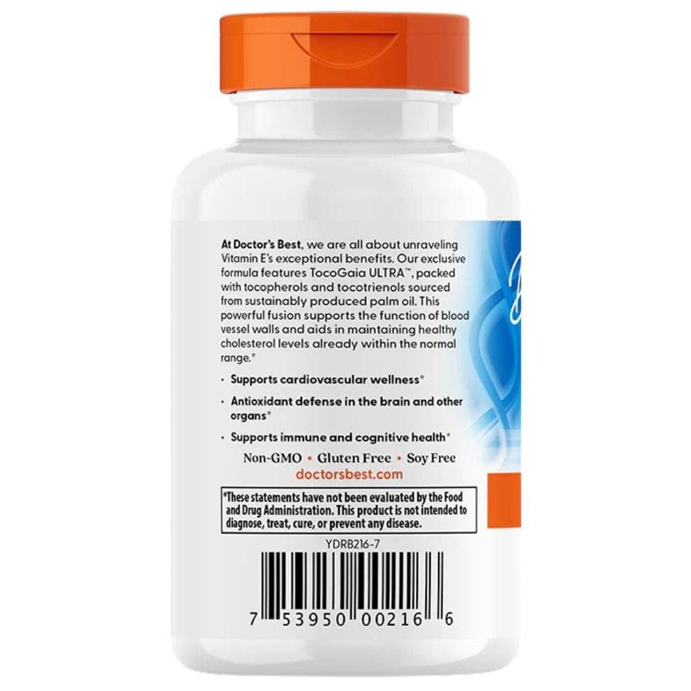 Doctor's Best Vitamin E Tocotrienols 50 mg - 60 Capsules
