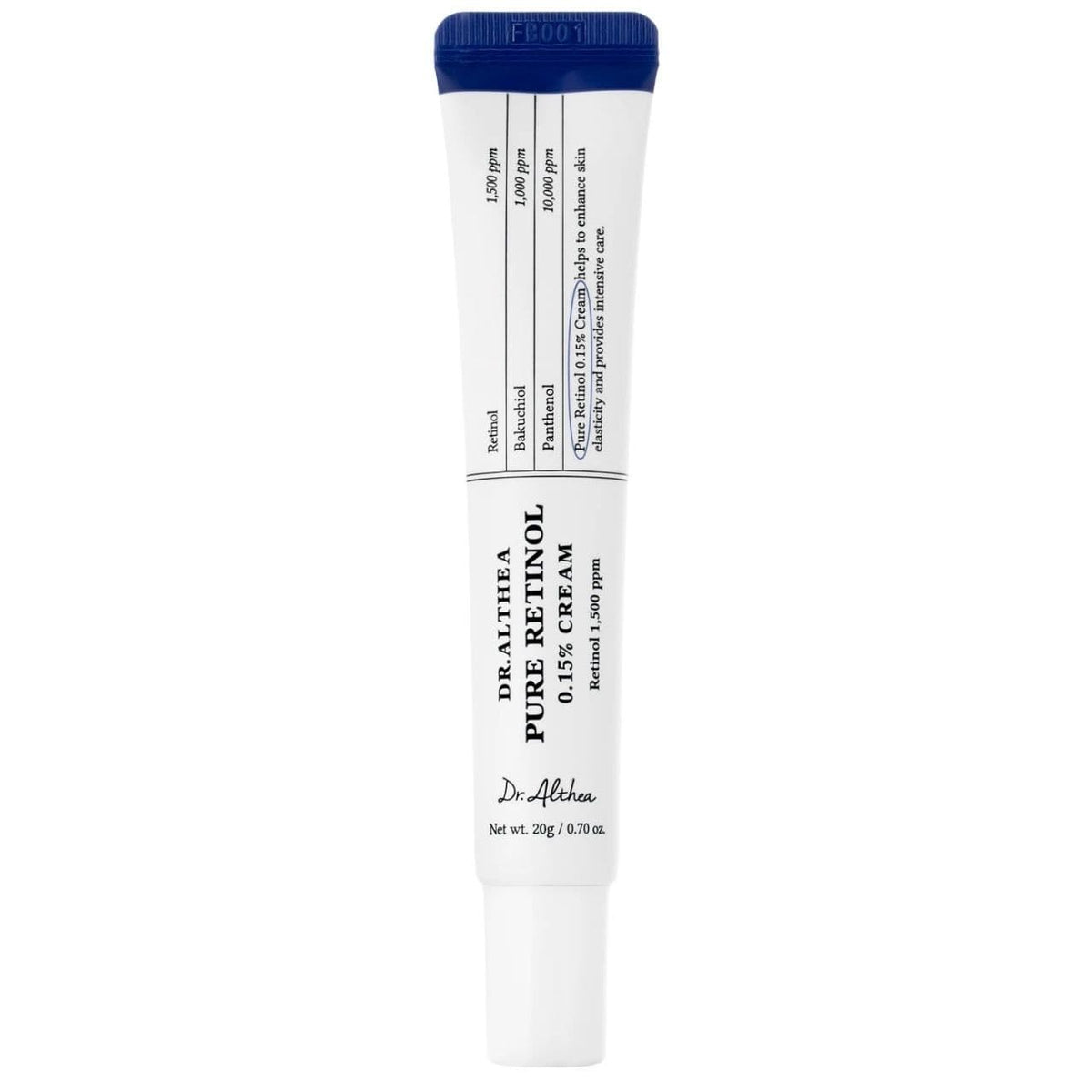 Dr. Althea Pure Retinol 0.15% Cream - 20 g