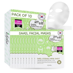 Esfolio Pure Skin Snail Essence Mask - 10 Sheets