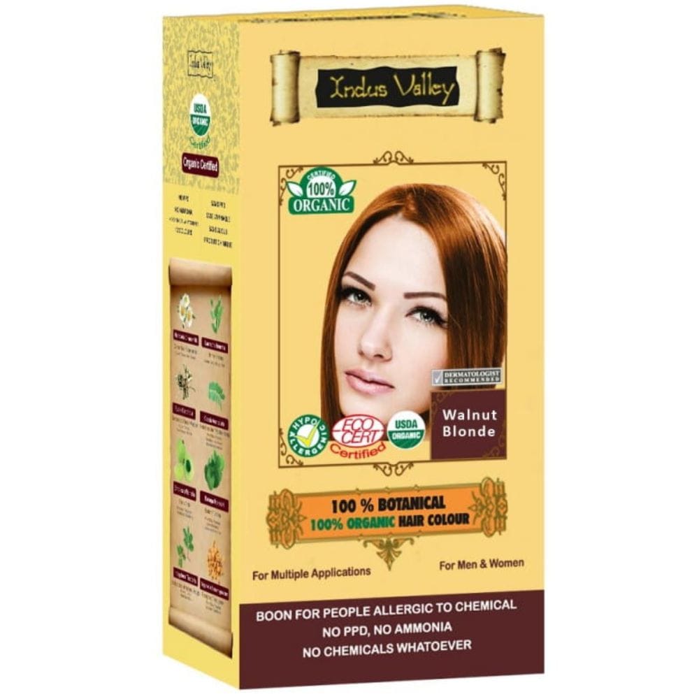 Indus Valley Henna Hair Colour Hazelnut Brown - 120 g