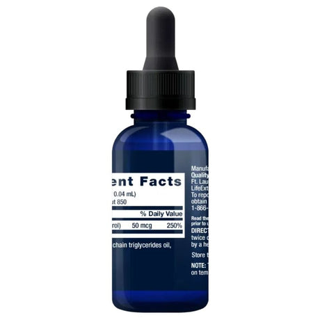 Life Extension Liquid Vitamin D3 2000 IU, Mint - 29,57 ml
