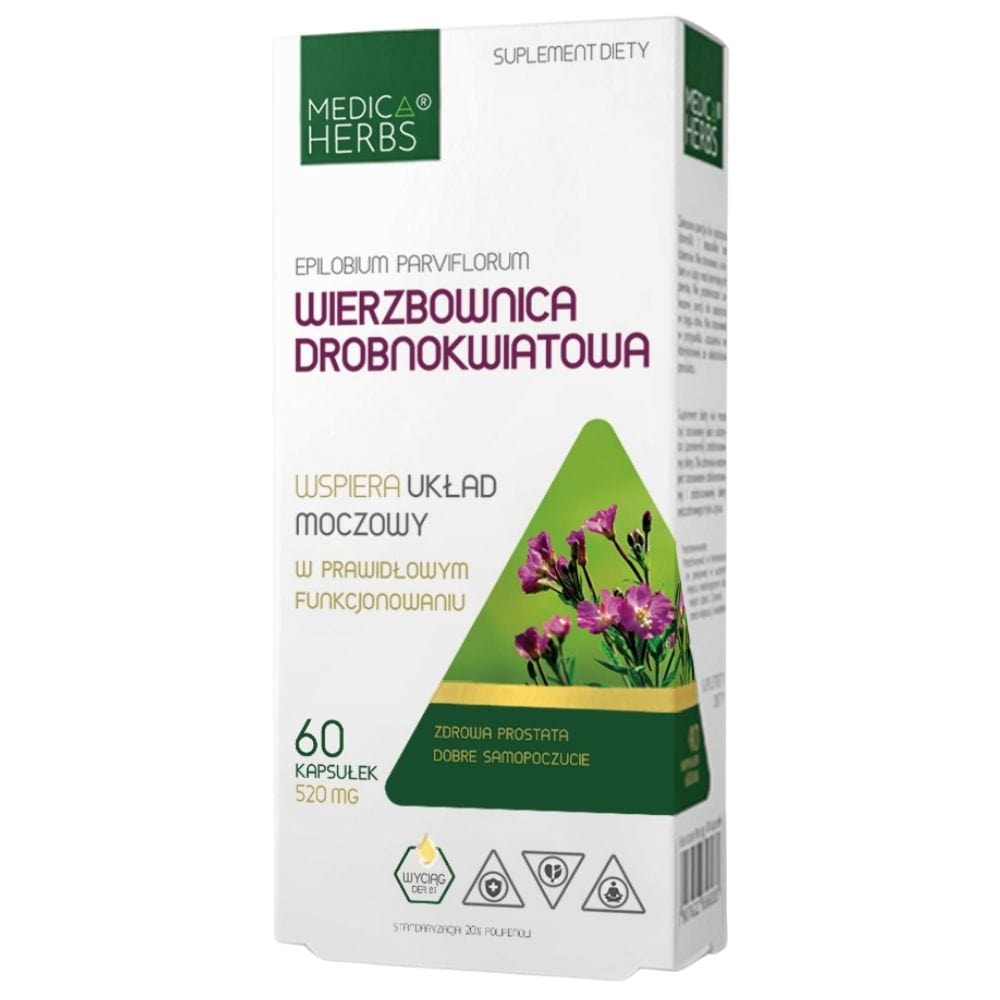 Medica Herbs Small-Flowered Willow 520 mg - 60 Capsules