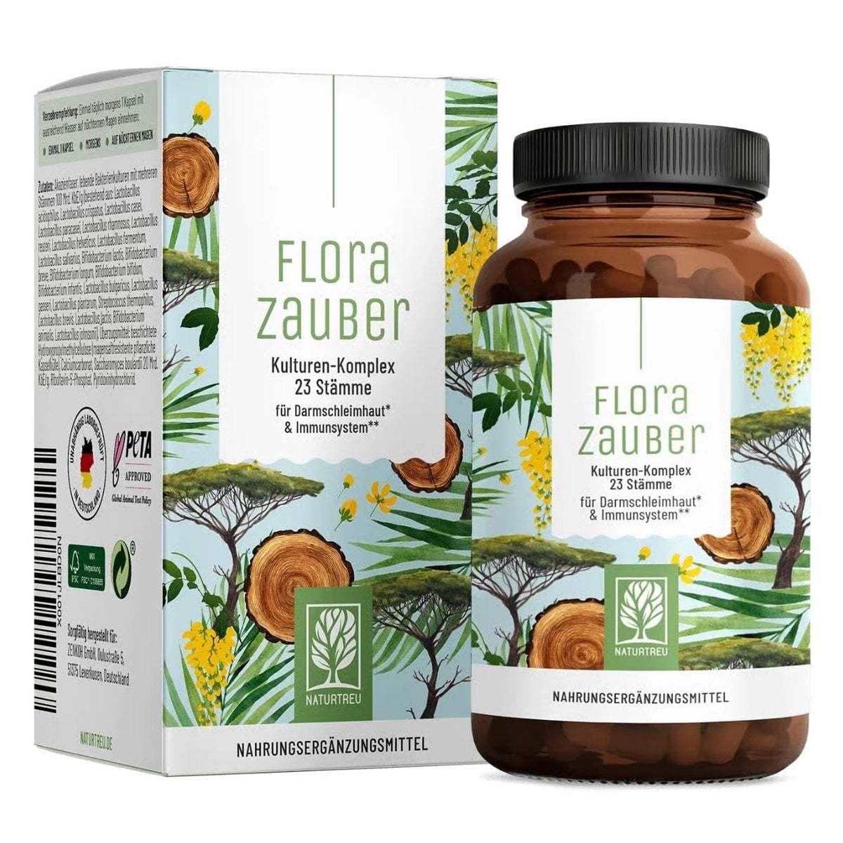 Naturtreu Florazauber Bacterial Culture 23 Strains - 60 Capsules